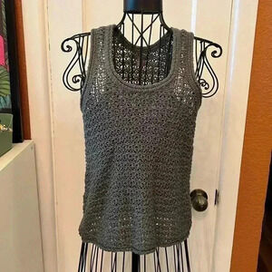 Aerie Knit Crochet Tank Top-Sz XS